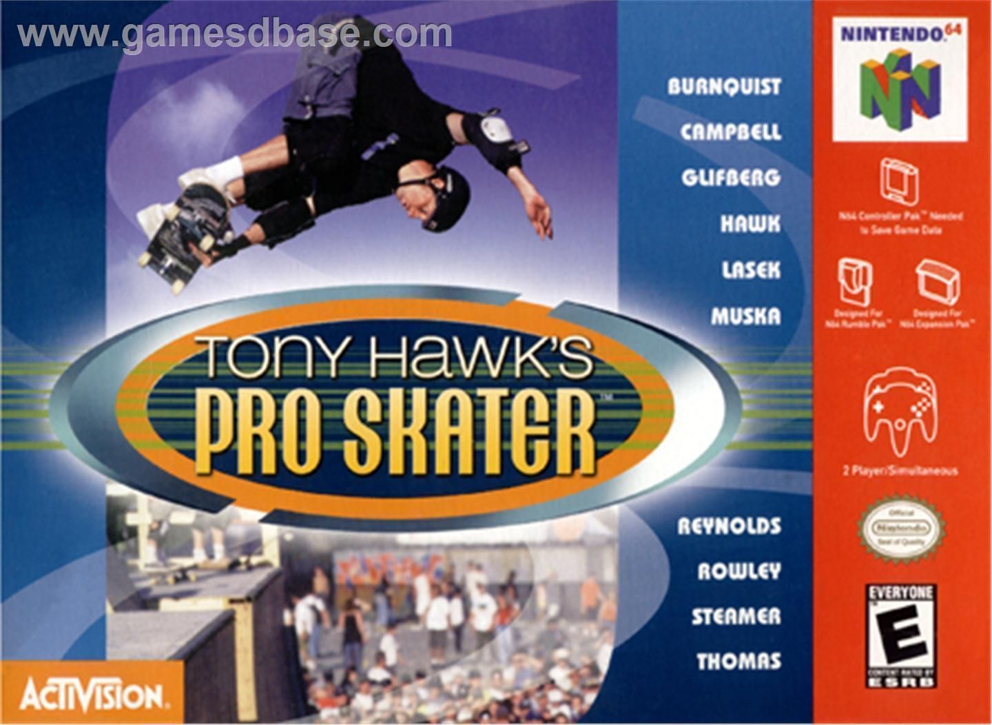 Tony Hawk's Pro Skater - Nintendo 64(N64) ROM Download